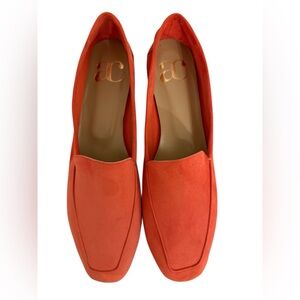 Andrea Carrano Mare Orange Suede Loafers Italy EU 42 Leather Sole